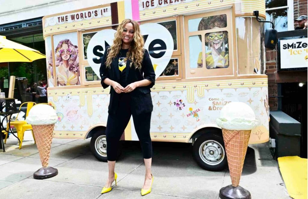 Tyra Banks opens up a ice cream shop to empower women and girls